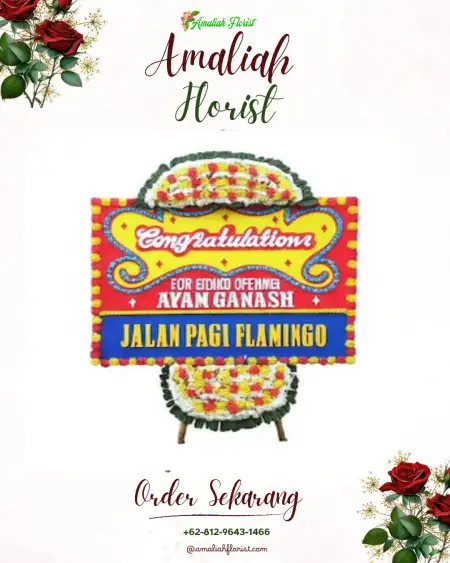 Sewa Papan Bunga Mendelem
